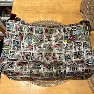 Harveys Mickey Newspaper Crossbody Seatbelt Bag
